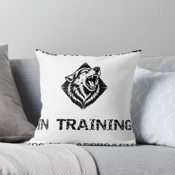 Item preview, Alpha Male In Training Do Not Approach Funny Wolf Meme designed and sold by Overcooked Prints.