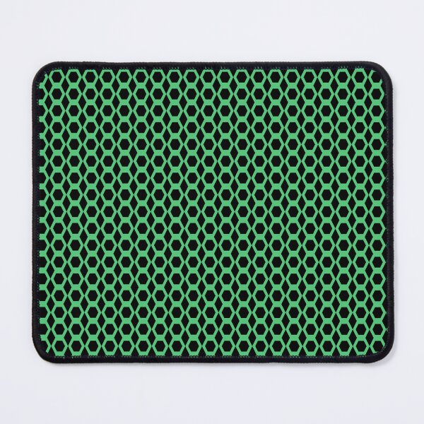 Item preview, Hexagon Pattern Green Black designed and sold by ArtbyDebbieC.