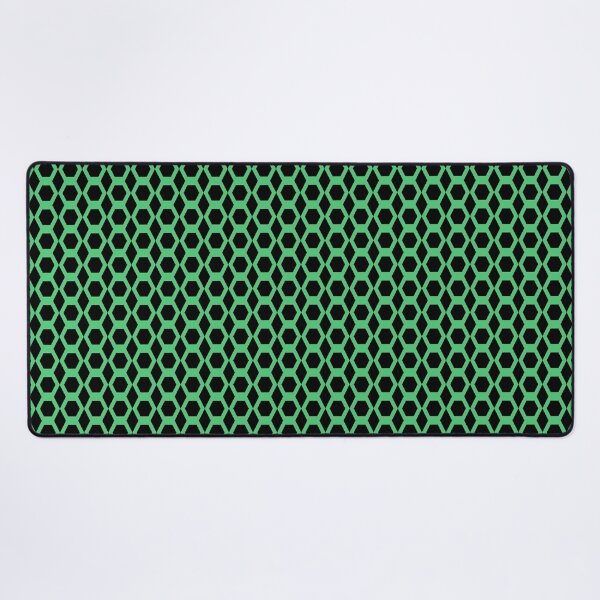 Item preview, Hexagon Pattern Green Black designed and sold by ArtbyDebbieC.