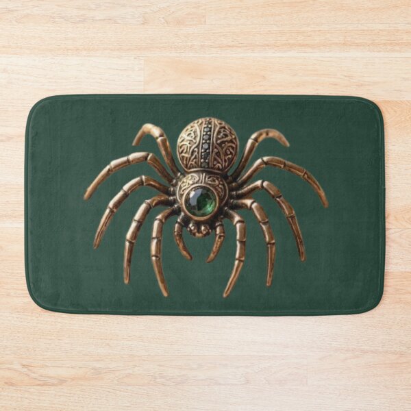 Item preview, Mystic Emerald Spider – Antique Golden Art   designed and sold by Catfcreations.