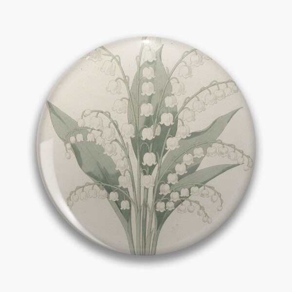 Item preview, Art Nouveau Lily of the Valley Study in Gold designed and sold by PictorialWhimsy.