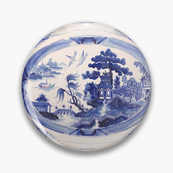 Item preview, Blue Willow Pagoda Pattern designed and sold by Fani*.