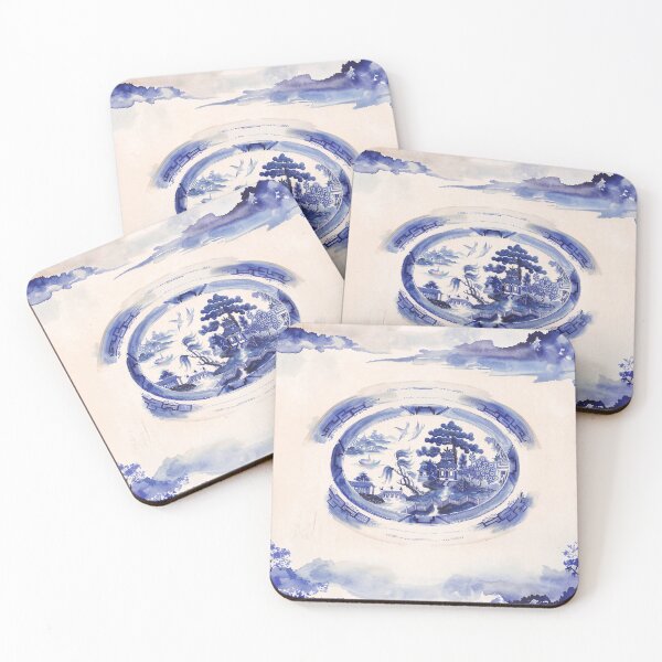 Item preview, Blue Willow Pagoda Pattern designed and sold by Fani*.