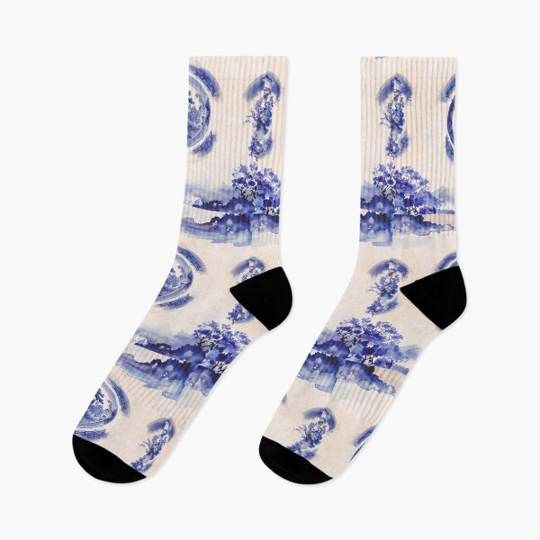 Item preview, Blue Willow Pagoda Pattern designed and sold by Fani*.