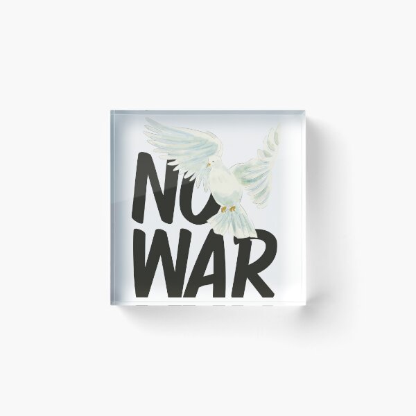 Item preview, No War Peace Dove Typography and Art designed and sold by serotonin75114.
