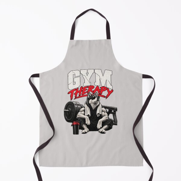 Item preview, Gym Therapy Funny Workout Dog designed and sold by PopNInk.