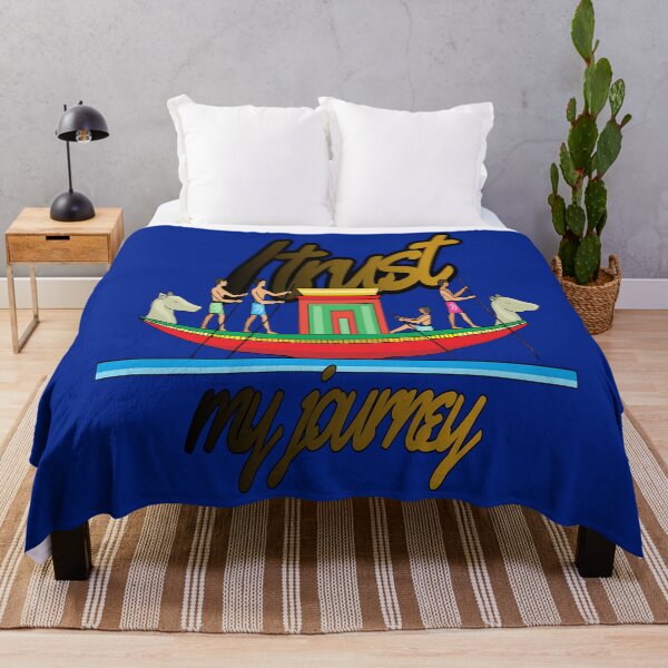 Item preview, Solar Boat Affirmation q — I Trust My Journey Egyptian Gold Design designed and sold by Soft Strength Studio.