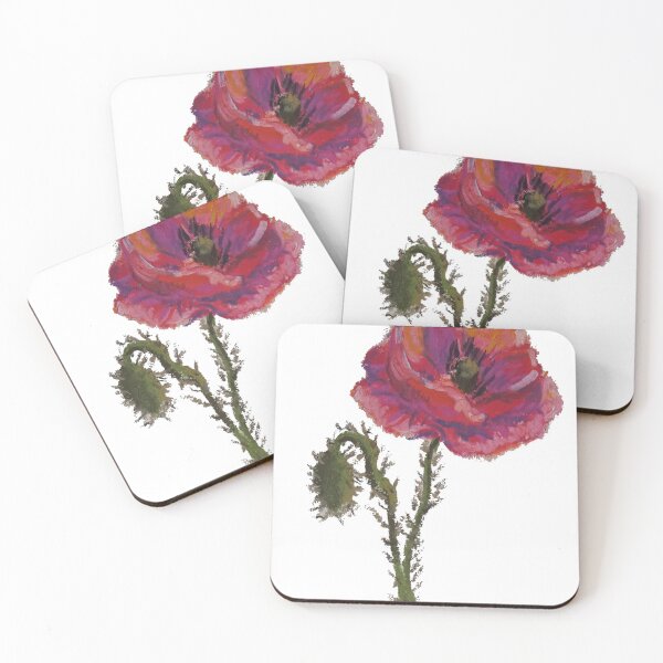 Item preview, Red Poppy – Expressive Botanical Flower Art designed and sold by MrProtogonist.