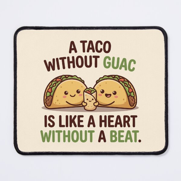 Item preview, Cute Taco And Burrito Family Guac Quote Art designed and sold by Amir Faysal.