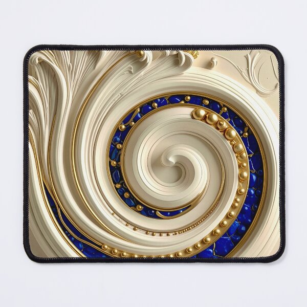 Item preview, Imperial Cobalt and Gold Baroque Medallion designed and sold by Vicky Brago-Mitchell®.