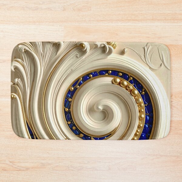 Item preview, Imperial Cobalt and Gold Baroque Medallion designed and sold by Vicky Brago-Mitchell®.