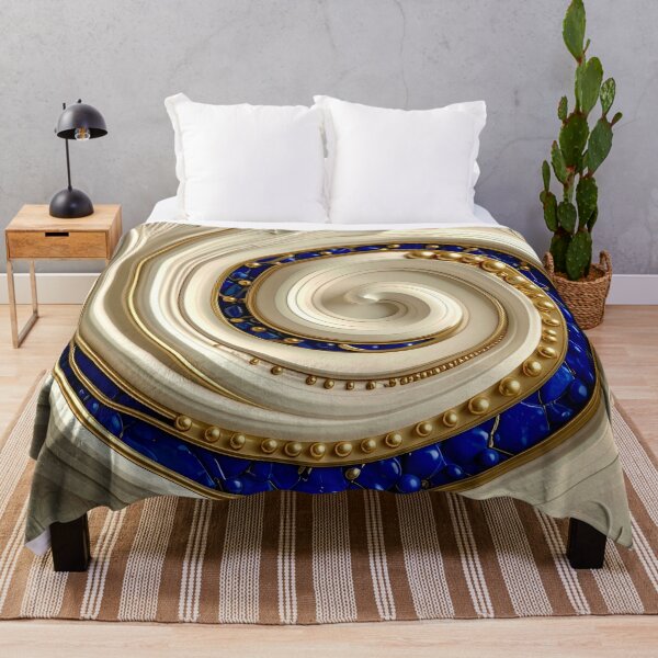 Item preview, Imperial Cobalt and Gold Baroque Medallion designed and sold by Vicky Brago-Mitchell®.