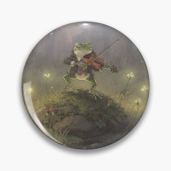 Item preview, Frog Violinist Playing for the Fireflies designed and sold by PictorialWhimsy.