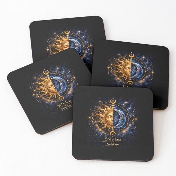 Item preview, Sun and Moon Celestial Emblem – Cosmic Balance Fantasy Art | StudioHugo designed and sold by StudioHugo.