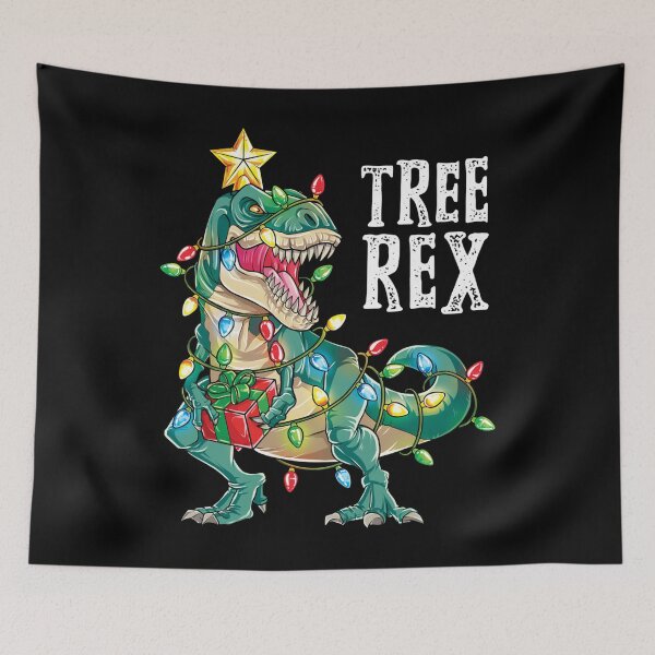 Item preview, Dinosaur Christmas Tree Rex Pajamas Men Boys Xmas Lights designed and sold by markbauch.