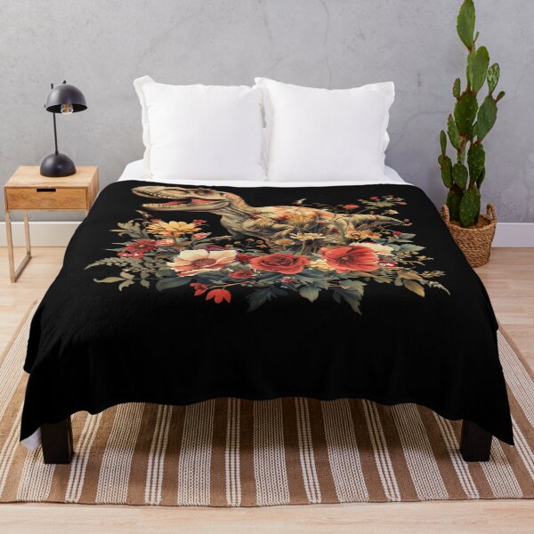 Item preview, Dinosaur Dino Trex Floral Flower Graphic designed and sold by markbauch.