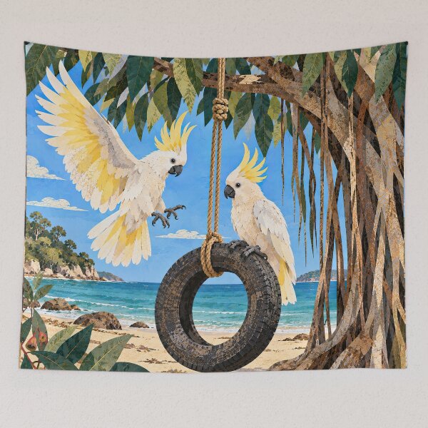 Item preview, Swinging Cockatoos designed and sold by LittleDreamsCo.
