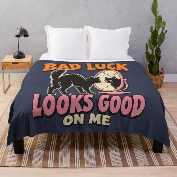 Item preview, Bad Luck Looks Good on Me Black Cat designed and sold by pixiedustpaint.