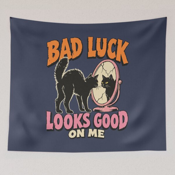 Item preview, Bad Luck Looks Good on Me Black Cat designed and sold by pixiedustpaint.