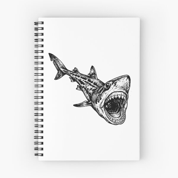 Item preview, Vintage Woodcut Cookiecutter Shark Illustration designed and sold by DuckOddity.