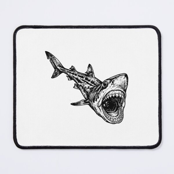 Item preview, Vintage Woodcut Cookiecutter Shark Illustration designed and sold by DuckOddity.