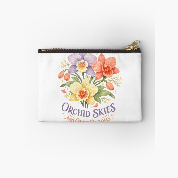 Item preview, Orchid Skies and Quiet Blooms Floral Botanical Cottagecore Art Design designed and sold by inkoutninja.