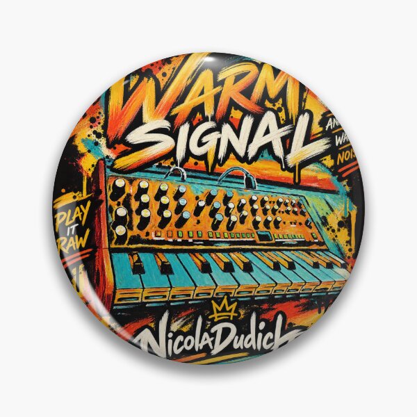 Item preview, Warm Signal – Analog Synthesizer Graffiti Art designed and sold by NicolaDudich.