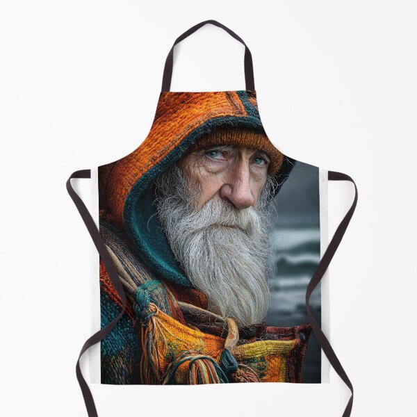 Item preview, Weathered Elder with Striking Blue Eyes in Nature designed and sold by Artessie.