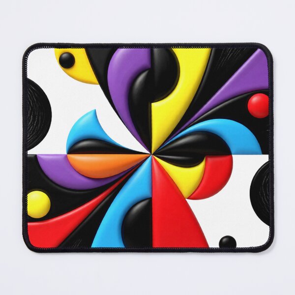 Item preview, circular waves C colorful geometric abstract design designed and sold by SmashingDeals.
