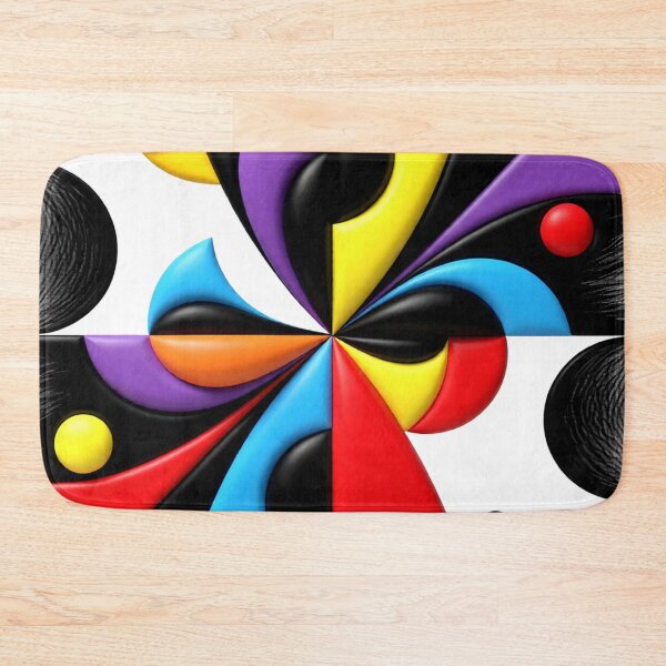 Item preview, circular waves C colorful geometric abstract design designed and sold by SmashingDeals.