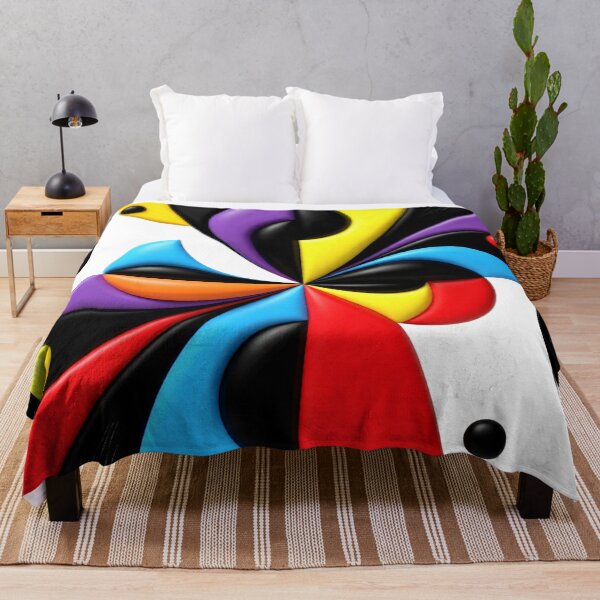 Item preview, circular waves C colorful geometric abstract design designed and sold by SmashingDeals.