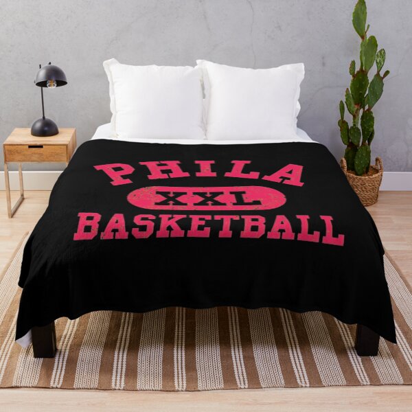 Item preview, PHILA XXL BASKETBALL Distressed Retro Varsity Red designed and sold by DeborahDonal.