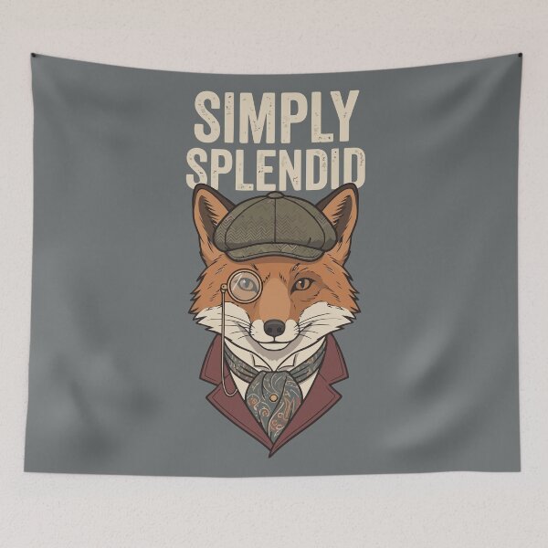 Item preview, Simply Splendid Gentleman Fox Monocle Vintage Art designed and sold by Amir Faysal.