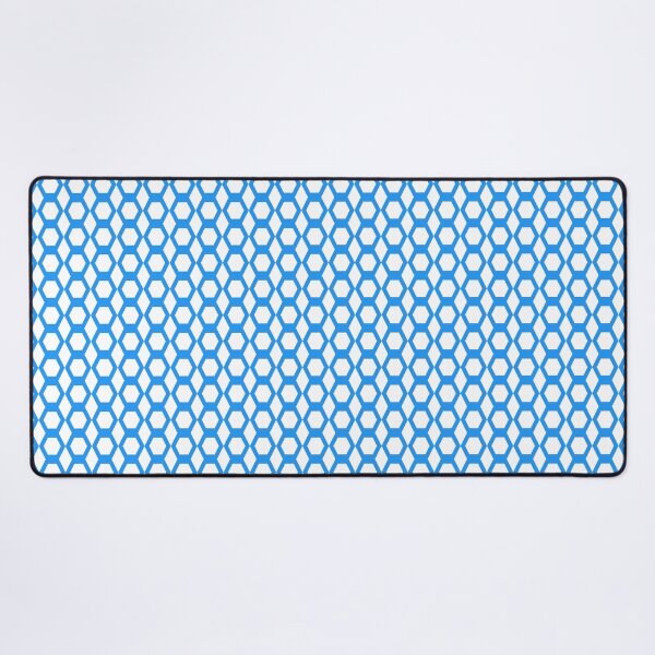 Item preview, Hexagon Pattern Blue White designed and sold by ArtbyDebbieC.