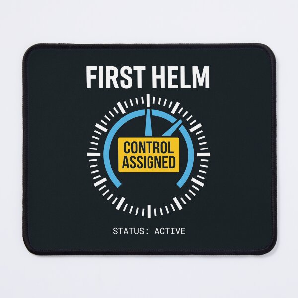 Item preview, First Helm Control Assigned Technical Sailor Gauge Graphic designed and sold by SplashTastic.
