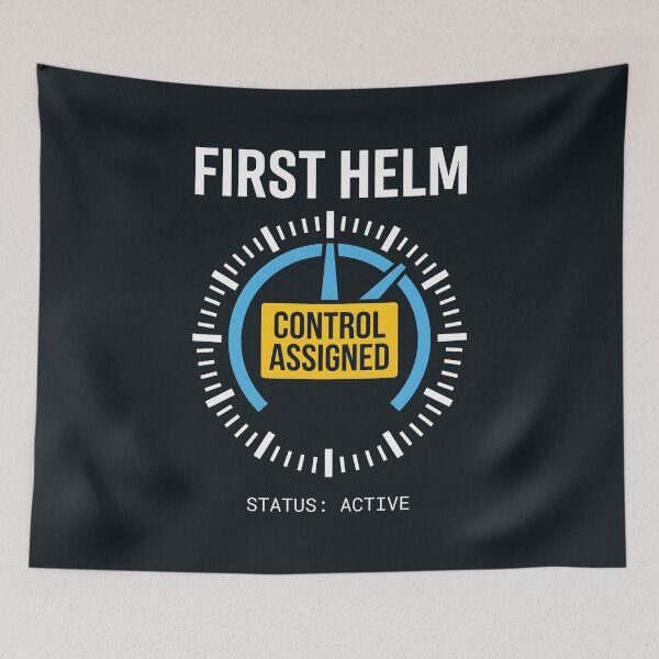 Item preview, First Helm Control Assigned Technical Sailor Gauge Graphic designed and sold by SplashTastic.