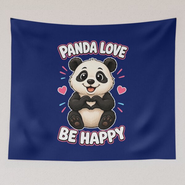 Item preview, Panda Love Be Happy designed and sold by kimchen15.