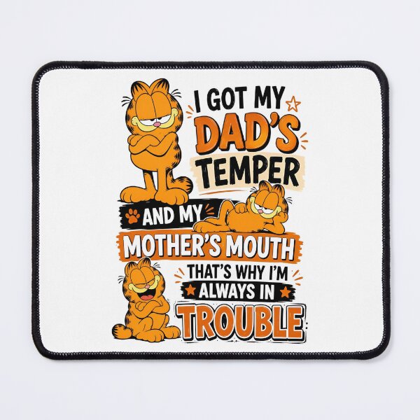 Item preview, I Got My Dad's Temper And My Mother's Mouth That's Why I'm Always In Trouble Funny Quotes and Sayings designed and sold by Matt_Smith.