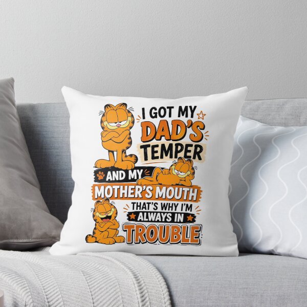 Item preview, I Got My Dad's Temper And My Mother's Mouth That's Why I'm Always  In Trouble Funny Quotes and Sayings designed and sold by Matt_Smith.