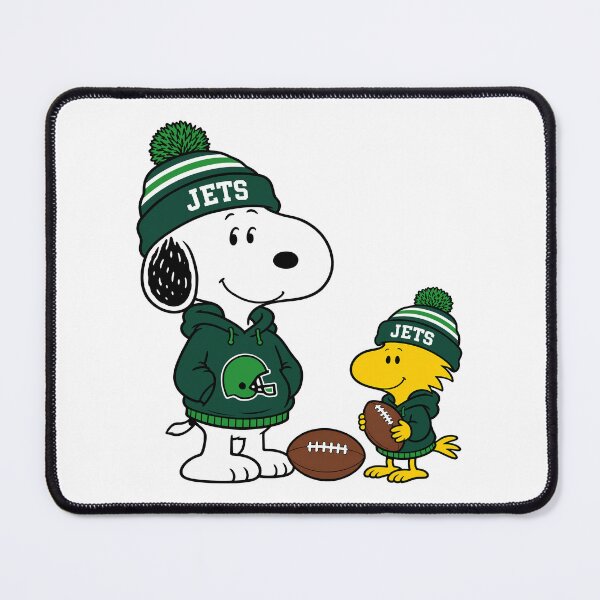 Item preview, Snoopy & Woodstock New York Jets Football Retro F246 designed and sold by GLUVY-THEME.