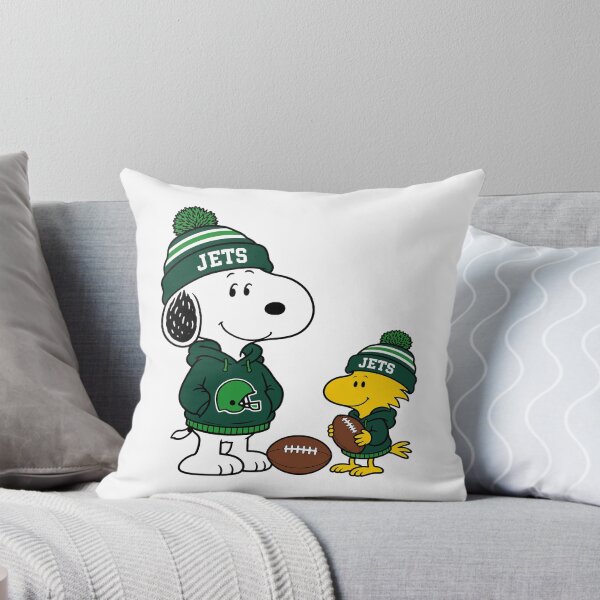 Item preview, Snoopy & Woodstock New York Jets Football Retro F246 designed and sold by GLUVY-THEME.