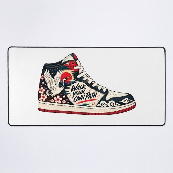 Item preview, Japanese Crane Sneakers – Modern Japanese Streetwear Art designed and sold by KASUMINK.