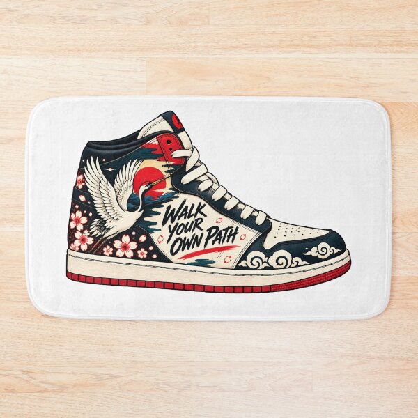 Item preview, Japanese Crane Sneakers – Modern Japanese Streetwear Art designed and sold by KASUMINK.