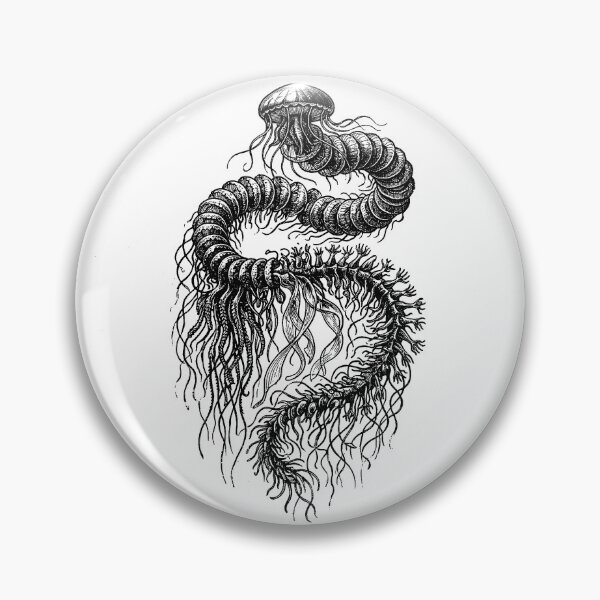 Item preview, Vintage Woodcut Giant Siphonophore Illustration designed and sold by DuckOddity.
