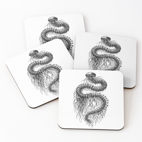 Item preview, Vintage Woodcut Giant Siphonophore Illustration designed and sold by DuckOddity.