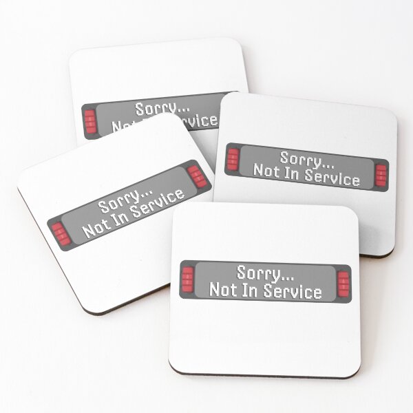Item preview, Sorry... Not In Service Retro Bus Sign  designed and sold by NatMadCow Designs.