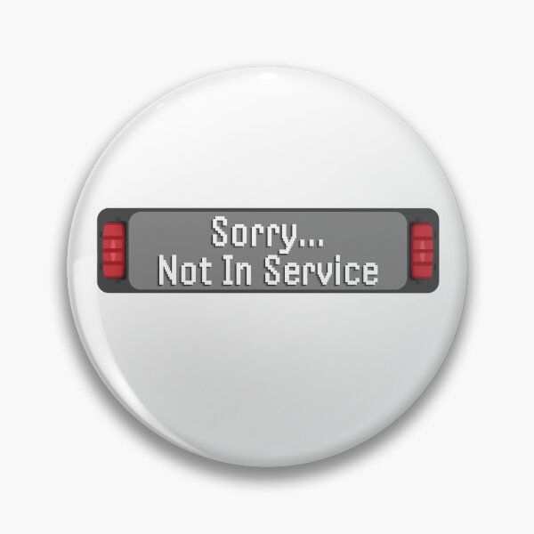 Item preview, Sorry... Not In Service Retro Bus Sign  designed and sold by NatMadCow Designs.