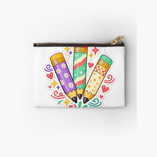 Item preview, Cute Colorful Pencils School Supplies Kawaii Teacher Student Art Design designed and sold by inkoutninja.