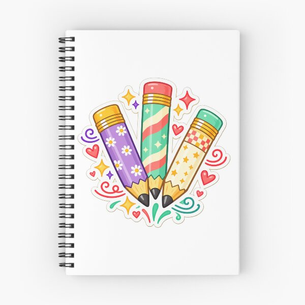 Item preview, Cute Colorful Pencils School Supplies Kawaii Teacher Student Art Design designed and sold by inkoutninja.