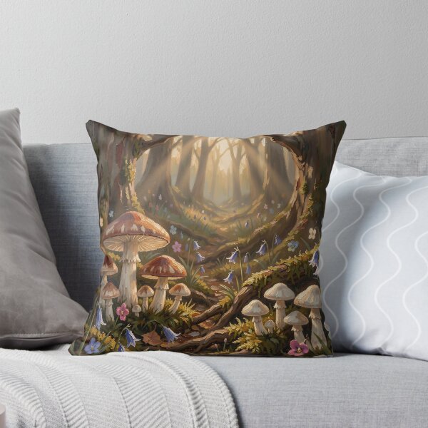 Item preview, Enchanted Mushroom Forest Fairycore Fantasy Nature Art designed and sold by cr6zym1nd.